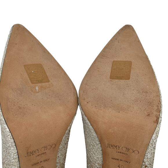 Jimmy Choo Romy 100 Ombre Glitter Pumps‎ Heels US 10 / IT 40 - Picture 14 of 14